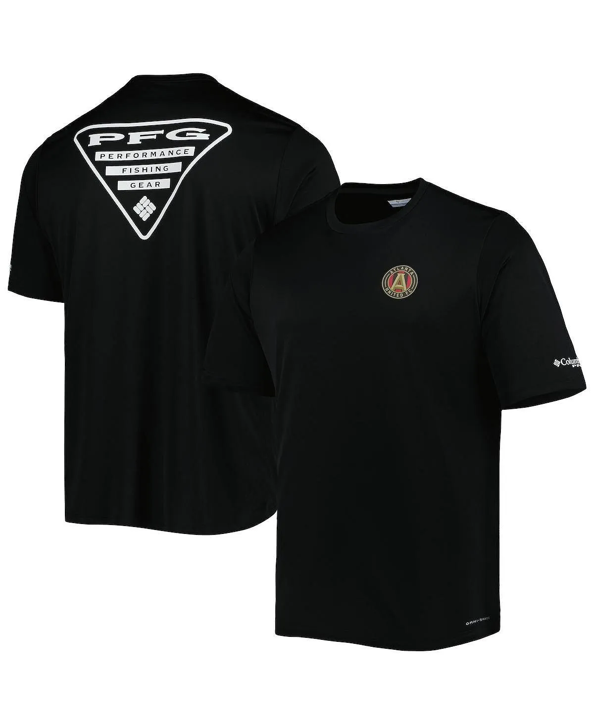 Men's Black Atlanta United FC Terminal Tackle Omni-Shade Columbia T-Shirt