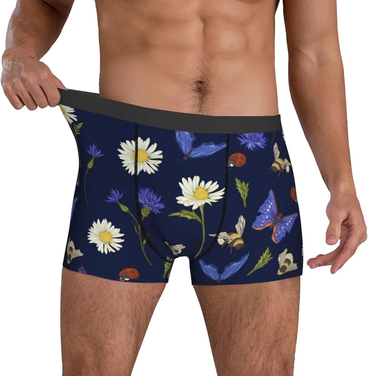 Men's Boxer Briefs Breathable Men's Underwear Boxer Briefs Soft