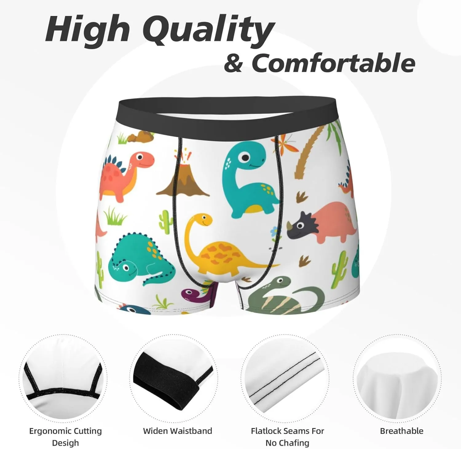 Men's Boxer Briefs Breathable Men's Underwear Boxer Briefs Soft