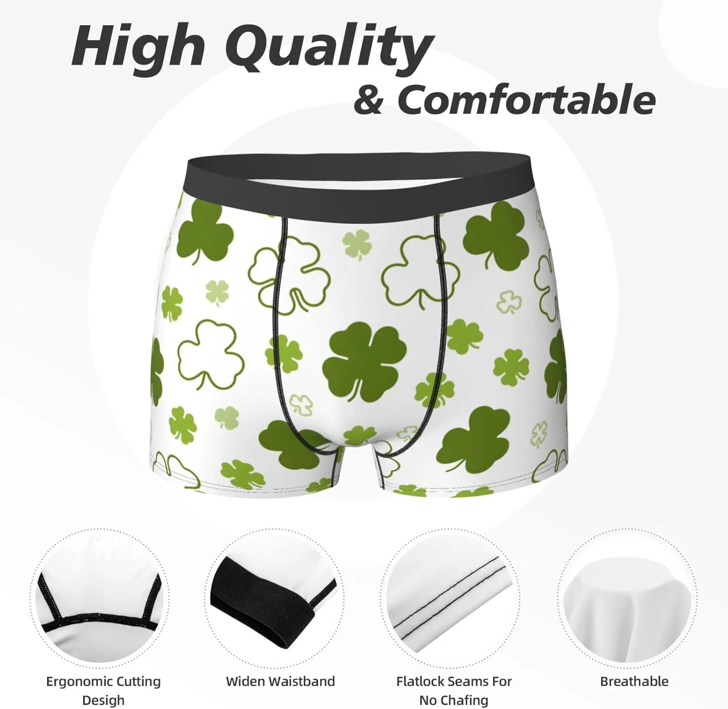 Men's Boxer Briefs Breathable Men's Underwear Boxer Briefs Soft