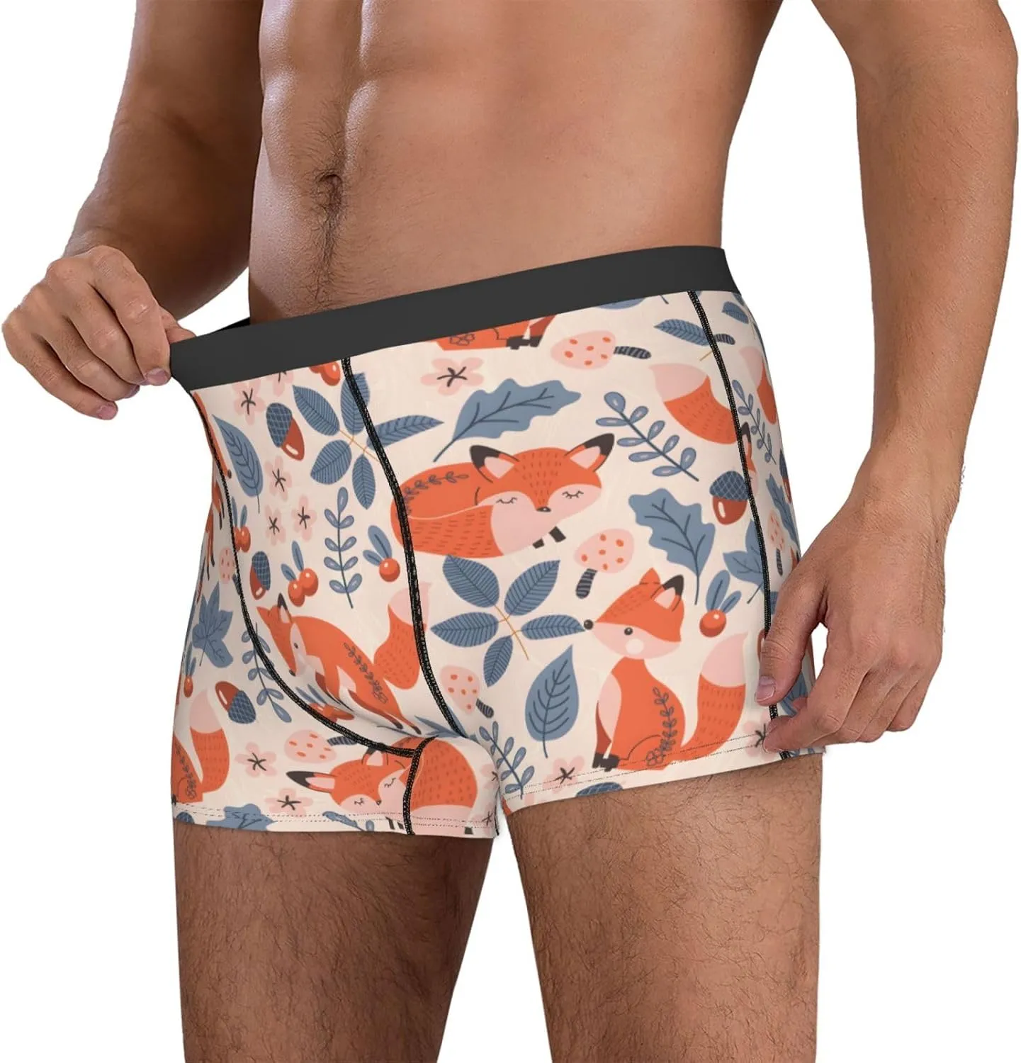 Men's Boxer Briefs Breathable Men's Underwear Boxer Briefs Soft