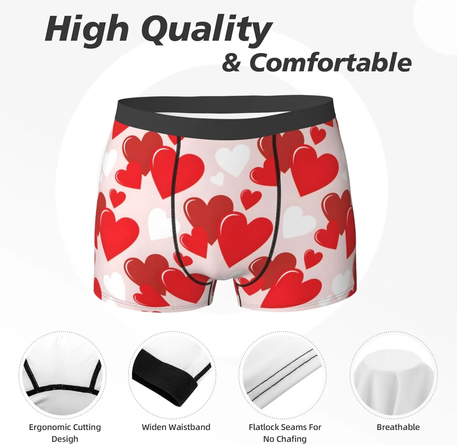 Men's Boxer Briefs Breathable Men's Underwear Boxer Briefs Soft