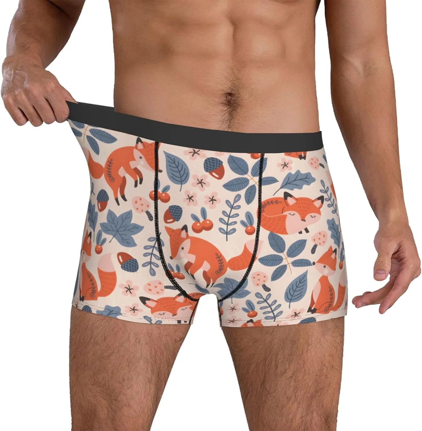 Men's Boxer Briefs Breathable Men's Underwear Boxer Briefs Soft
