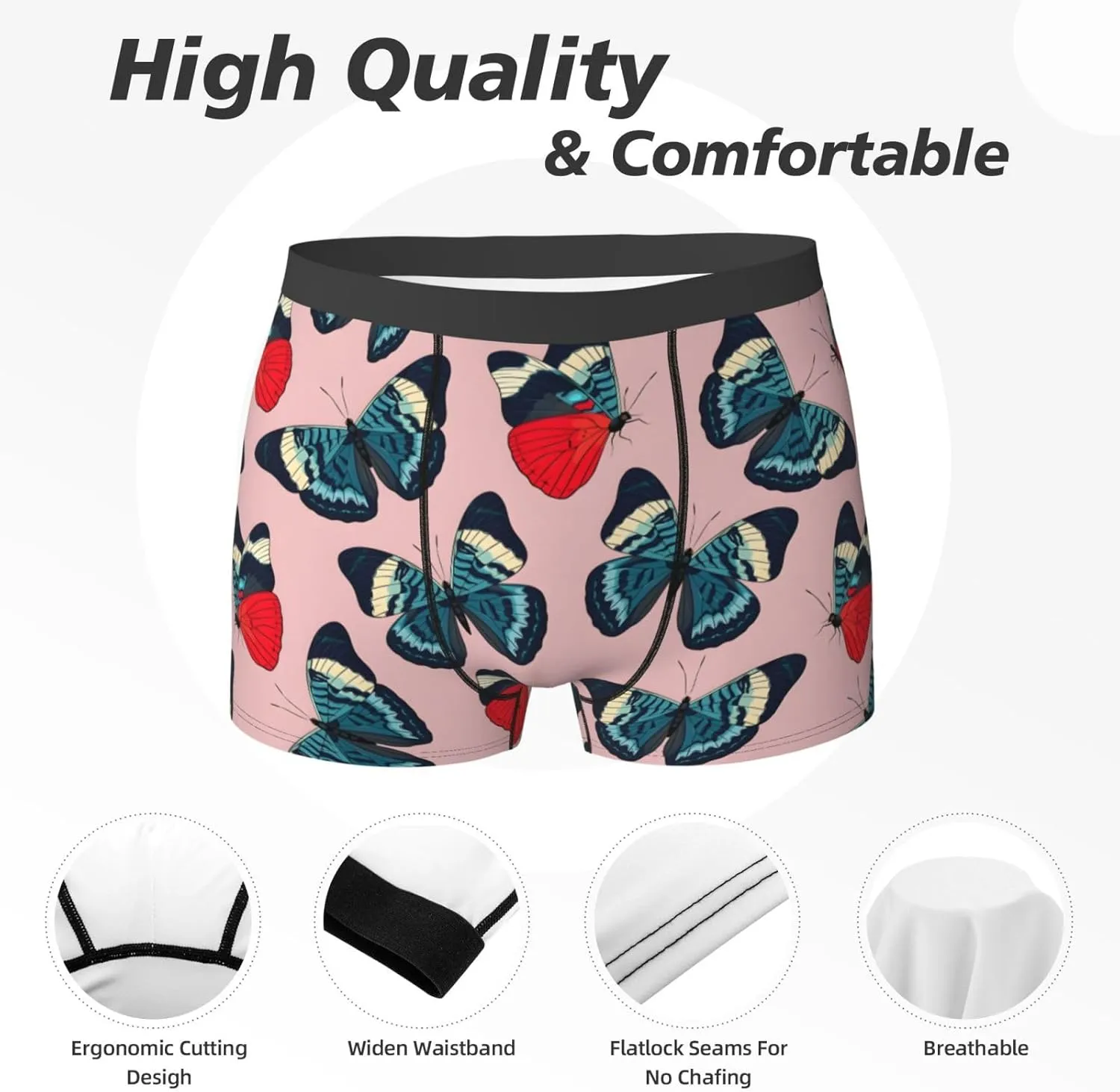 Men's Boxer Briefs Breathable Mens Underwear Briefs Soft