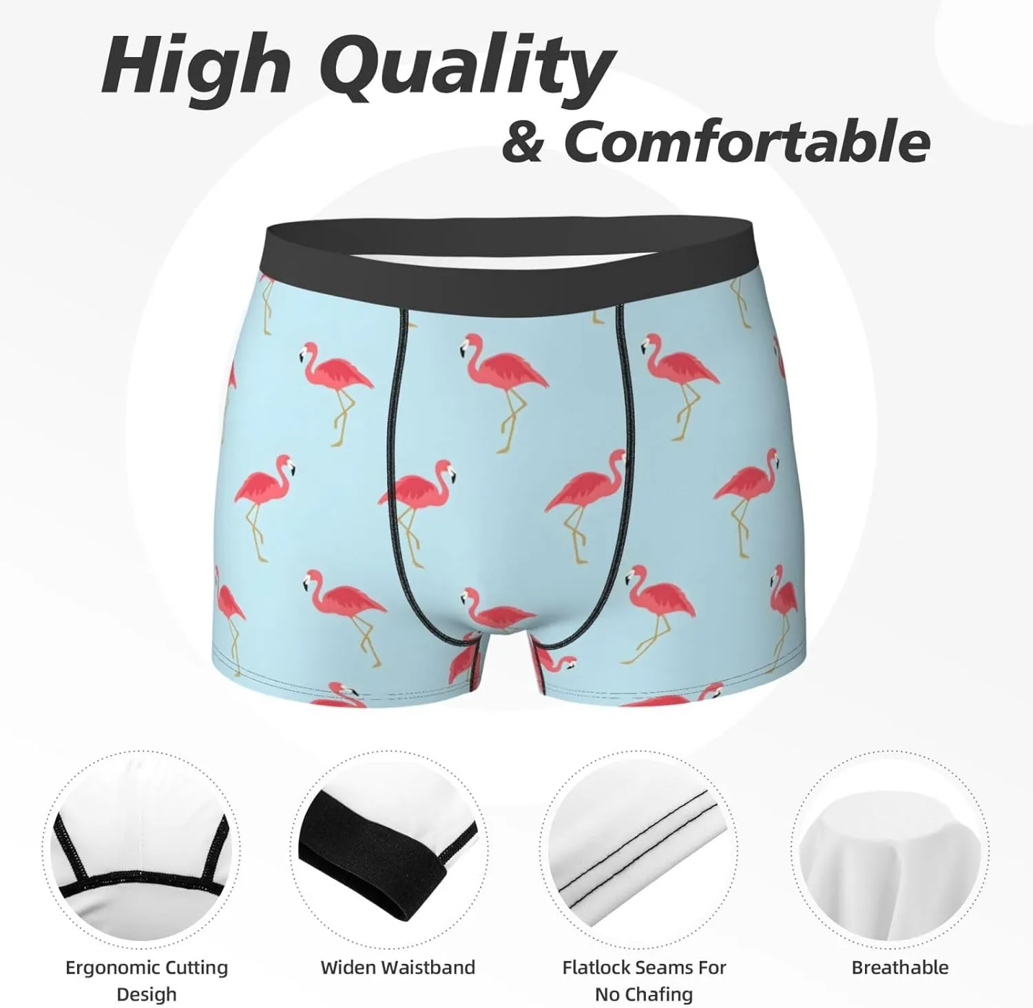 Men's Boxer Briefs Breathable Mens Underwear Briefs Soft