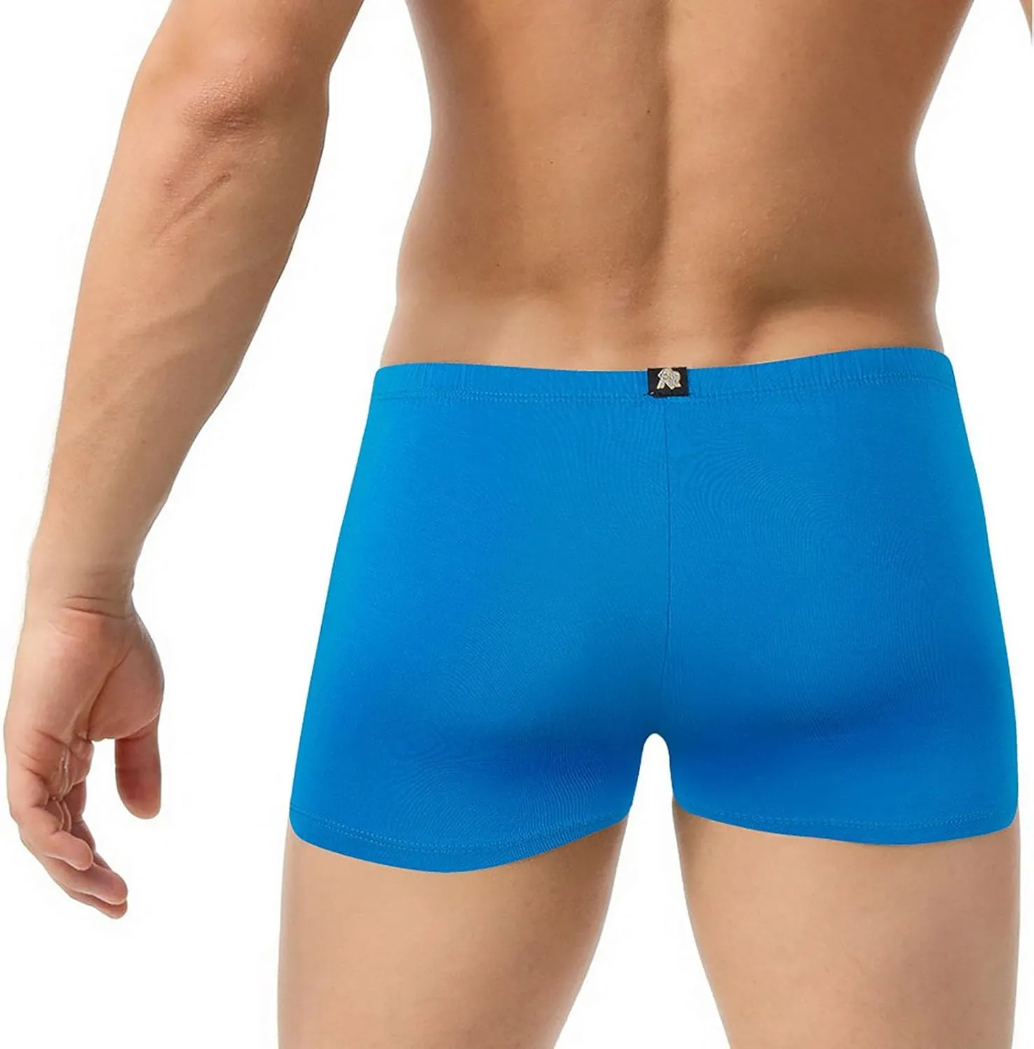 Men'S Boxer Briefs Modal Cotton Breathable Soft Seamless Underwear Stretch Comfortable Underpants With Front Button