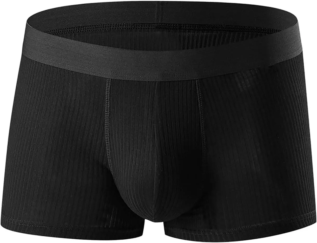 Men's Boxer Briefs Underwear Stretch Breathable Boxer Briefs for Men Boys Kids Soft Comfort Underpants