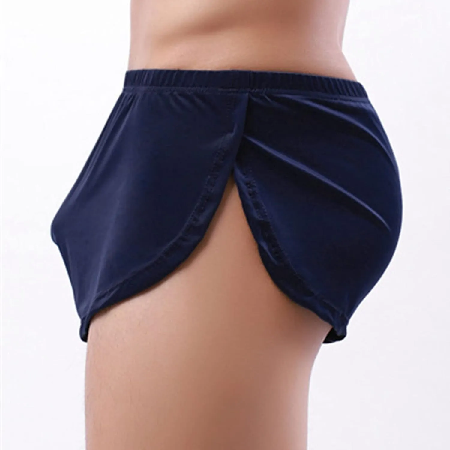 Men'S Boxer Shorts Lounge Breathable Athletic Underpants Loose Split Side Sexy Breathable Underwear Shorts