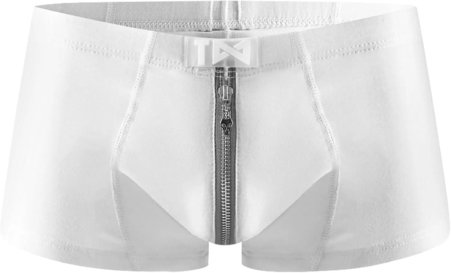 Mens Boxer Underwear Breathable Zipper Up Briefs Underwear Lingerie Cotton Low Waist Underwear Strench Trunks