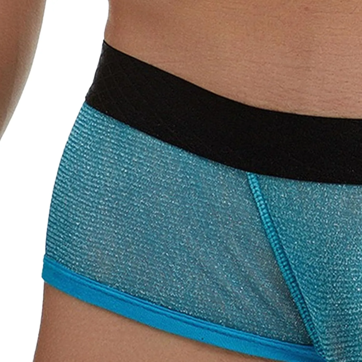 Mens Breathable Mesh Boxer Briefs Low Rise Stretch Breathable Underwear Boxer Sexy See Through Lingerie Underwear