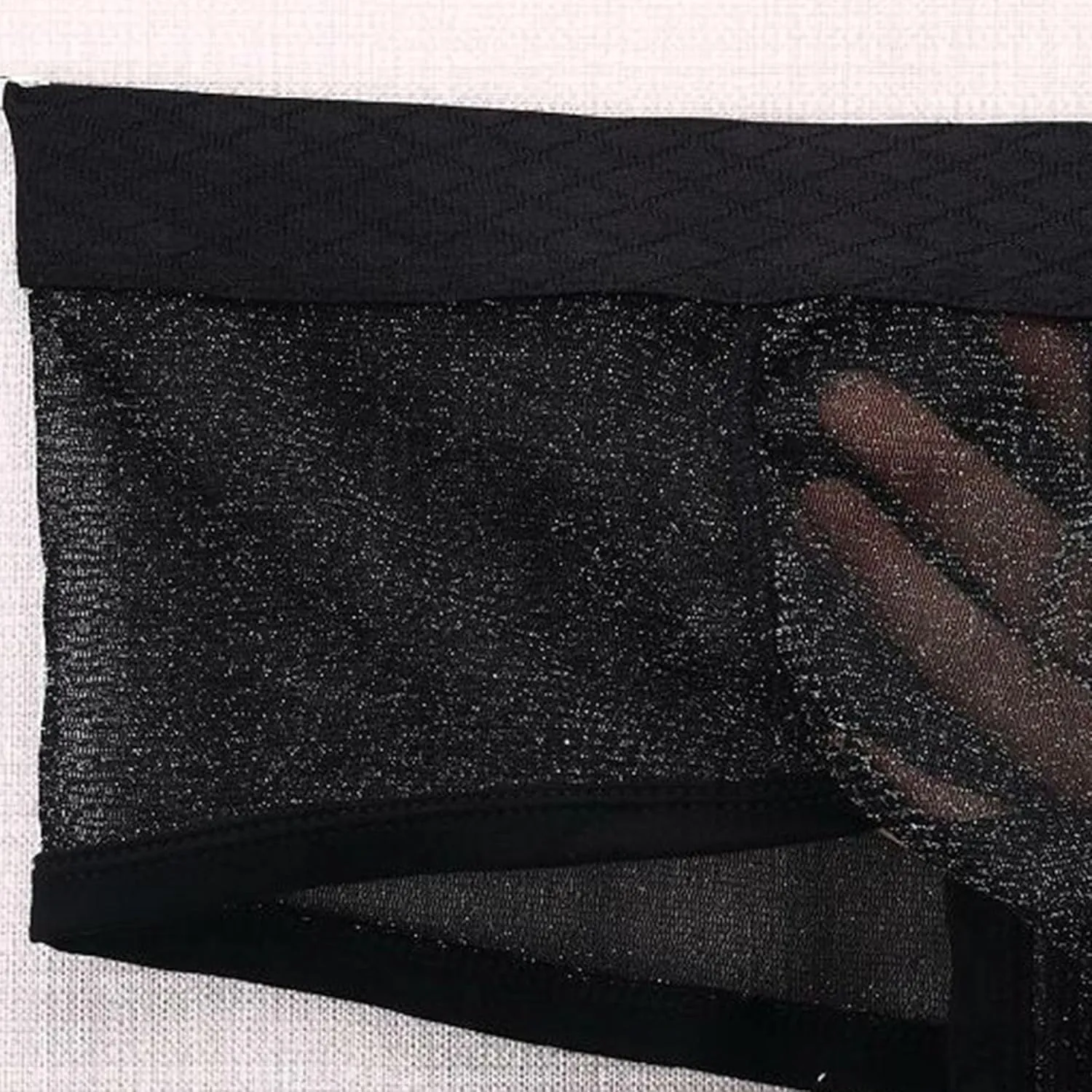 Mens Breathable Mesh Boxer Briefs Low Rise Stretch Breathable Underwear Boxer Sexy See Through Lingerie Underwear