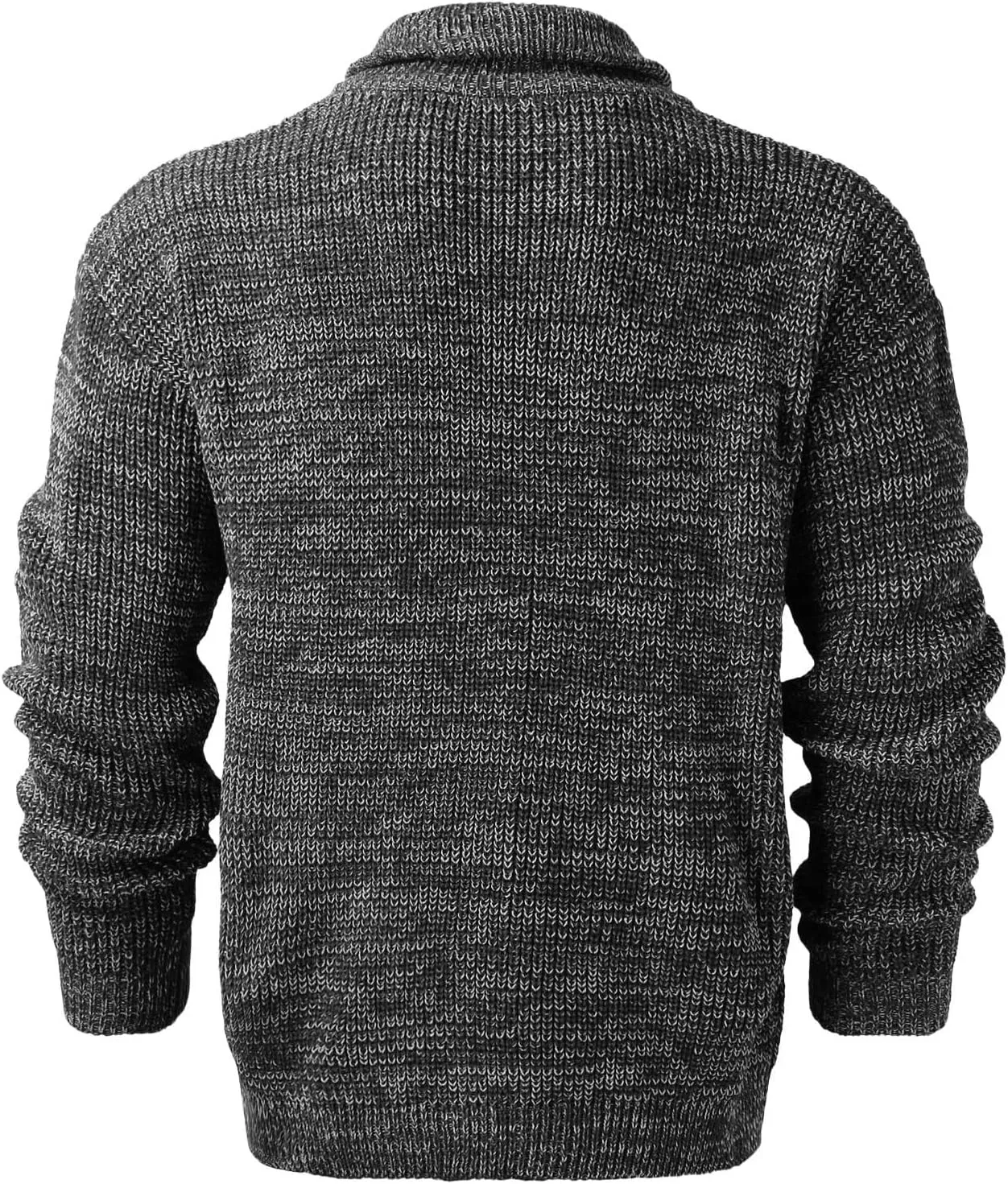 Mens Cable Knit Cardigan Sweater Shawl Collar Knit Blazer Jackets Button Down Fall Winter Faux Wool Chunky Sweaters