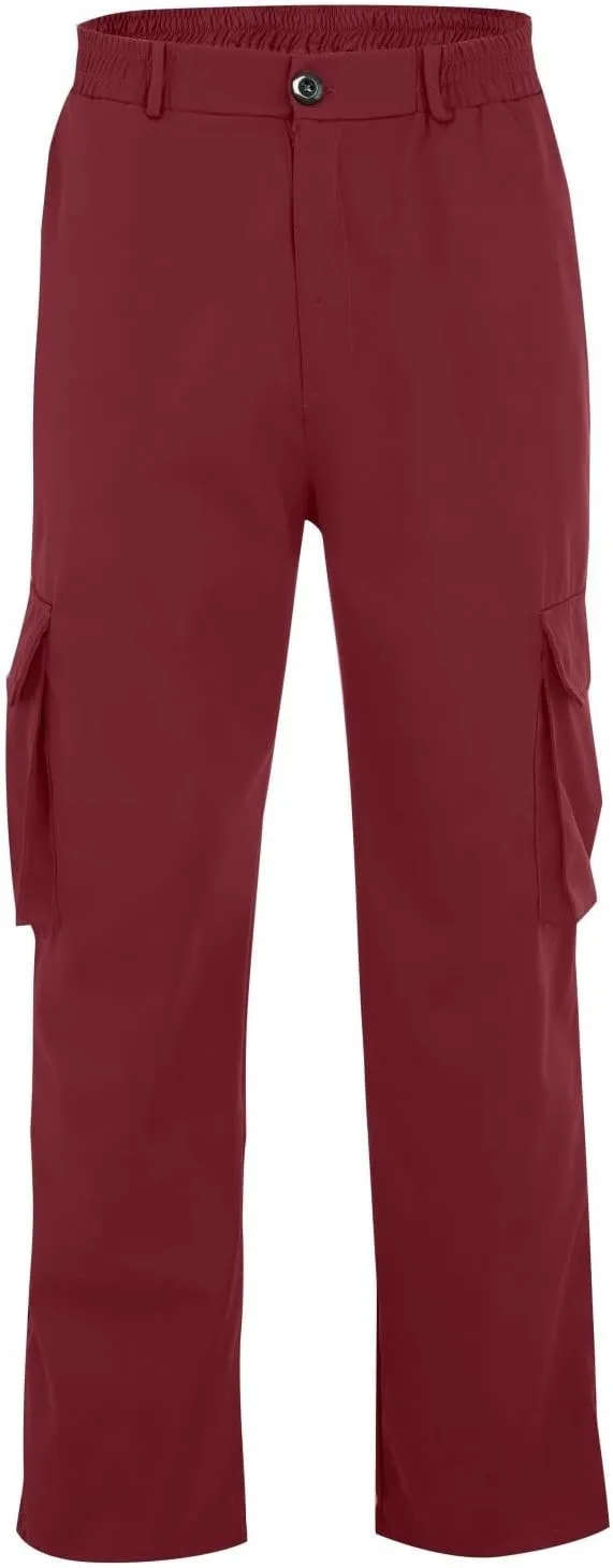 Mens Cargo Pants Khaki Cotton Pants Men Multi Pocket Cargo Pants for Men Extreme Motion Pants for Men Casual Men
