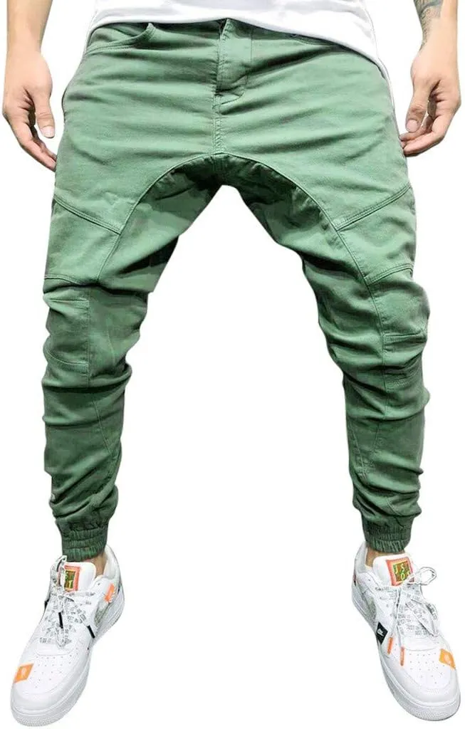 Mens Cargo Pants Relaxed Fit Mens Cargo Pants Straight Leg Men Fleece Lined Jeans Mens Flex Work Pants Ranger Work Pants Men's Black Cargo Work Pants Drawstring Six Pocket Pants Men