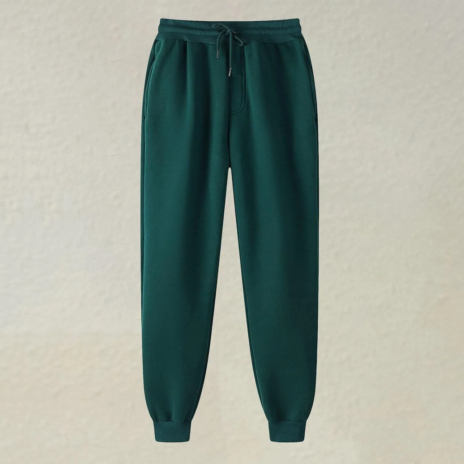 Mens Casual Joggers Pants Cotton Drawstring Cargo Pants Fashion Baggy Athletic Jogging Solid Sweatpants with Pocket