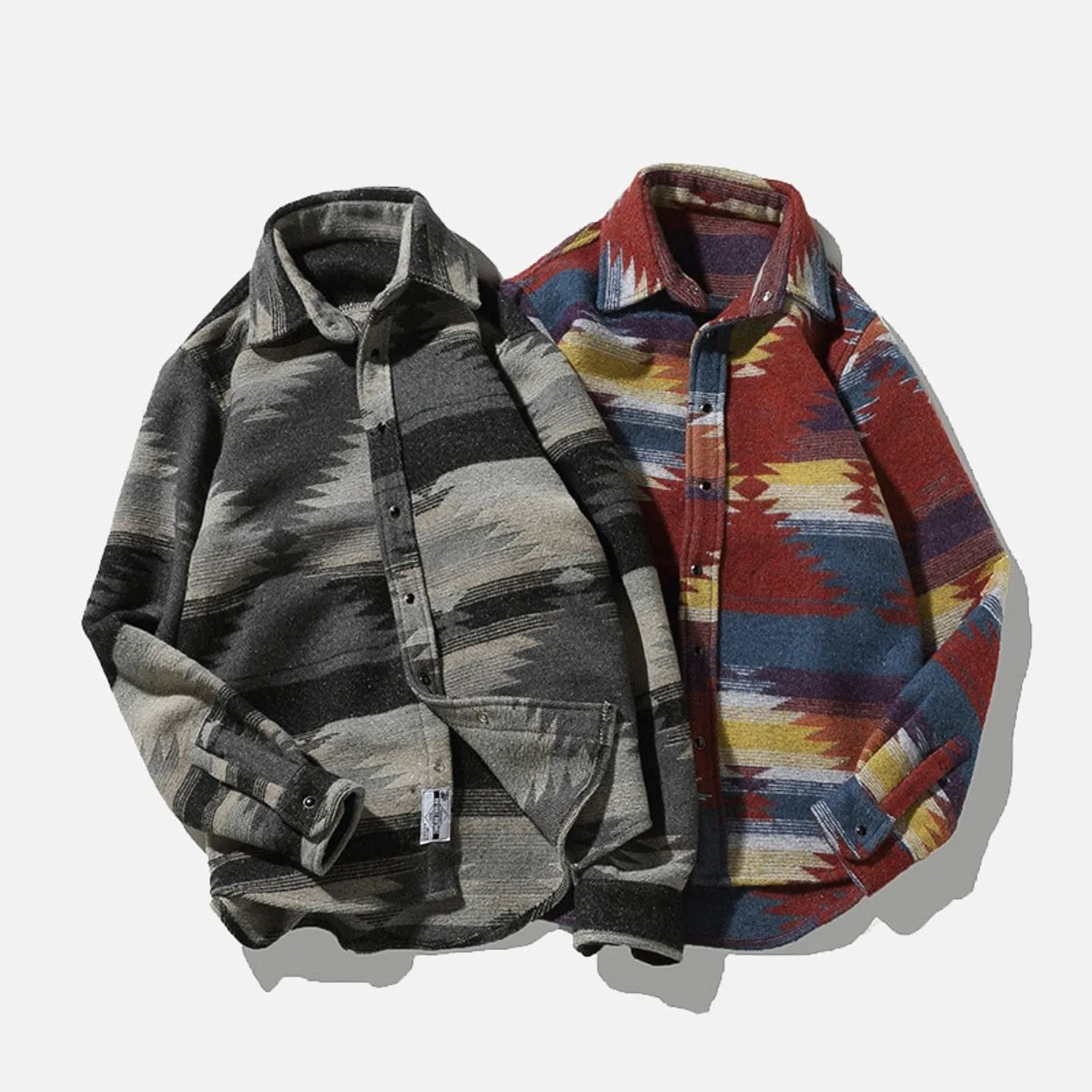 Men's Casual Thick Flannel Long Sleeve Shirt | Plus Size