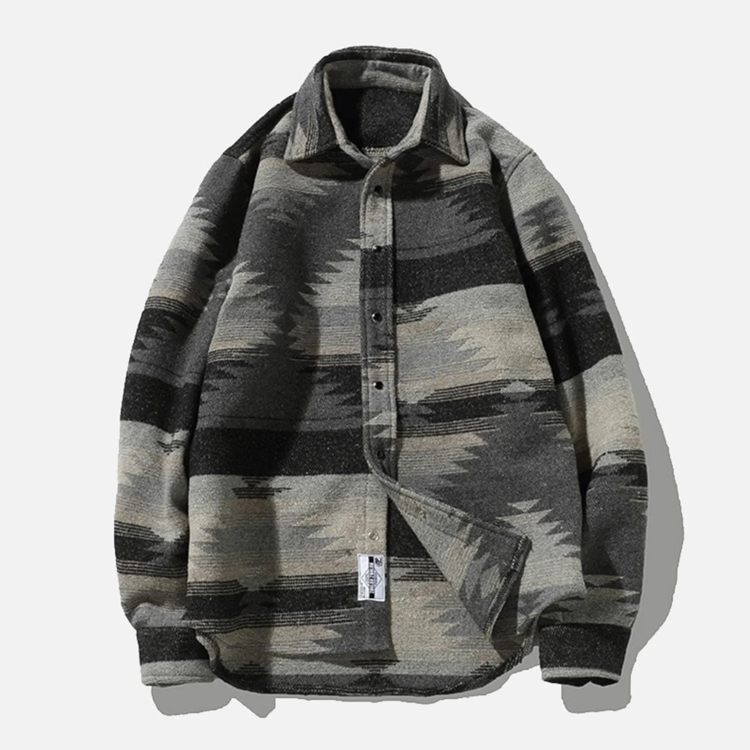 Men's Casual Thick Flannel Long Sleeve Shirt | Plus Size