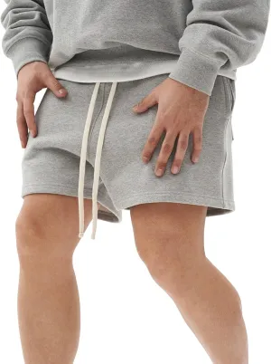 Mens Casual Workout Sweat Shorts Cotton Gym Training Lounge Pajama Bottoms Big and Tall Loose Fit Pull-On Jersey Short