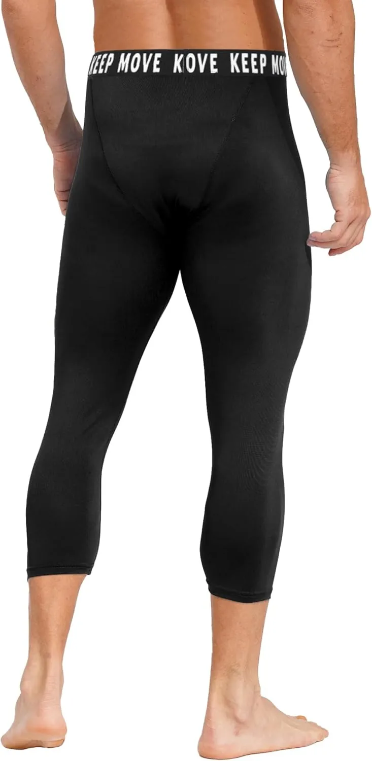 Mens Compression Pants Sports Leggings Running Tights Baselayer Underpants Athletic Activewear