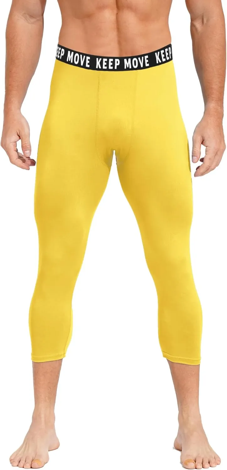 Mens Compression Pants Sports Leggings Running Tights Baselayer Underpants Athletic Activewear