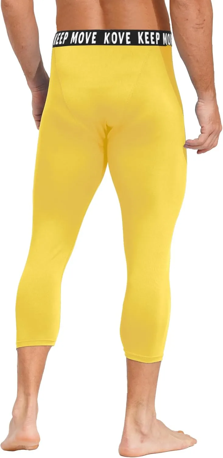 Mens Compression Pants Sports Leggings Running Tights Baselayer Underpants Athletic Activewear