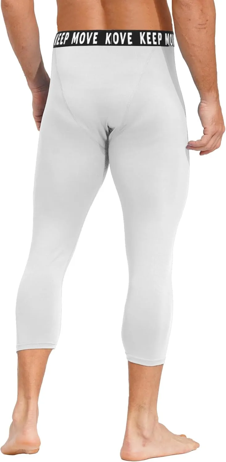 Mens Compression Pants Sports Leggings Running Tights Baselayer Underpants Athletic Activewear