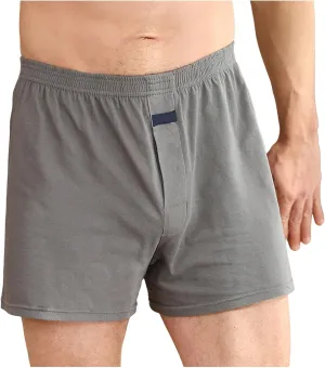 Men's Cotton Classics Boxer Breathable Mens Boxer, Loose Fit, Knit Boxer Lounge Stretch Short