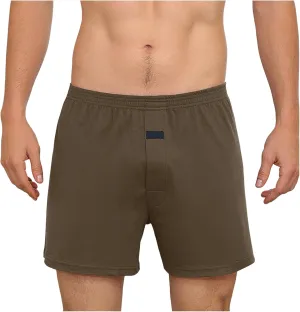 Men's Cotton Classics Boxer Breathable Mens Boxer, Loose Fit, Knit Boxer Lounge Stretch Short