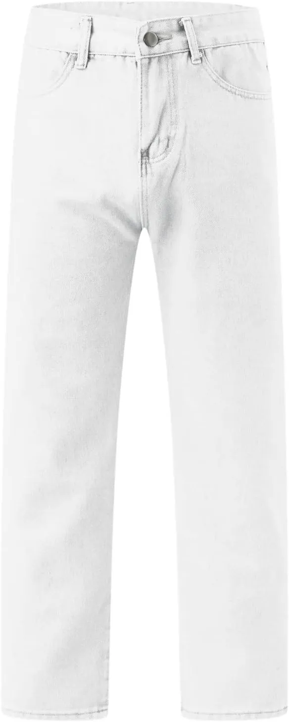 Men's Cotton Jeans Straight Leg Stretch Men's Slim Fit Skinny Stretch Comfy Denim Jeans Pants Men's Comfort Stretch Jeans