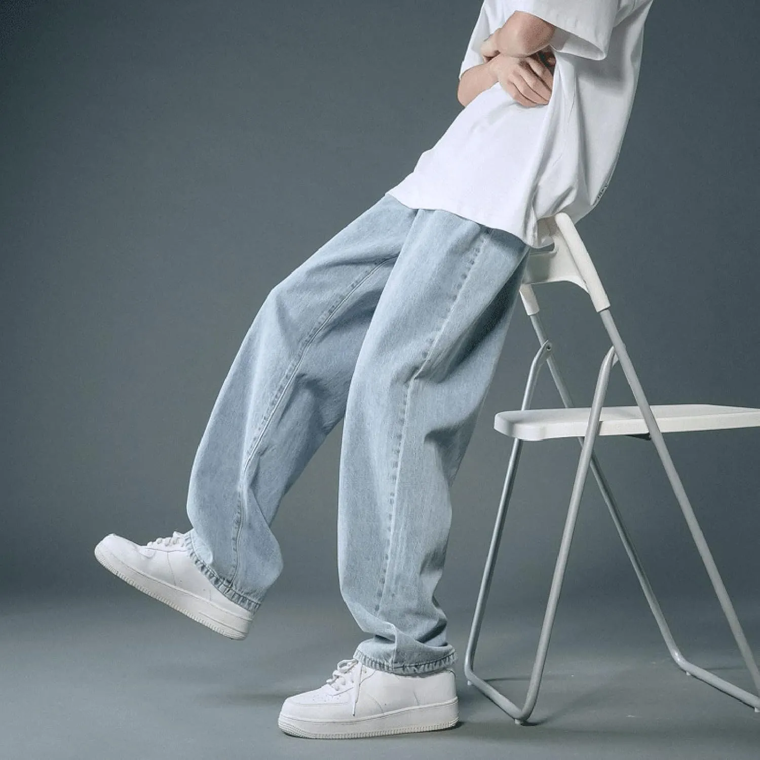 Men's Cotton Jeans Straight Leg Stretch Men's Slim Fit Skinny Stretch Comfy Denim Jeans Pants Men's Comfort Stretch Jeans
