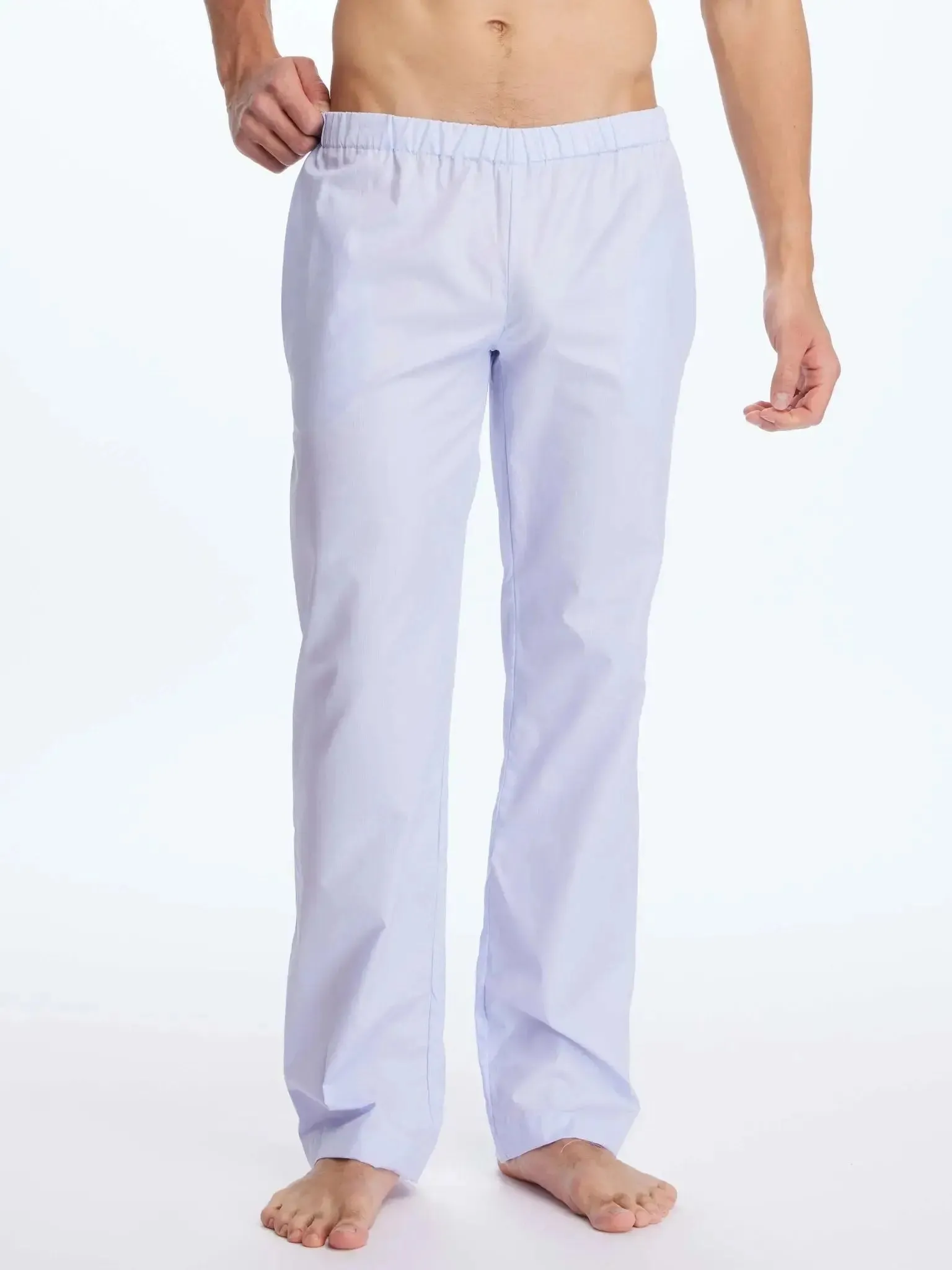 Men's Cotton Pajama Pant In Purple Stripe