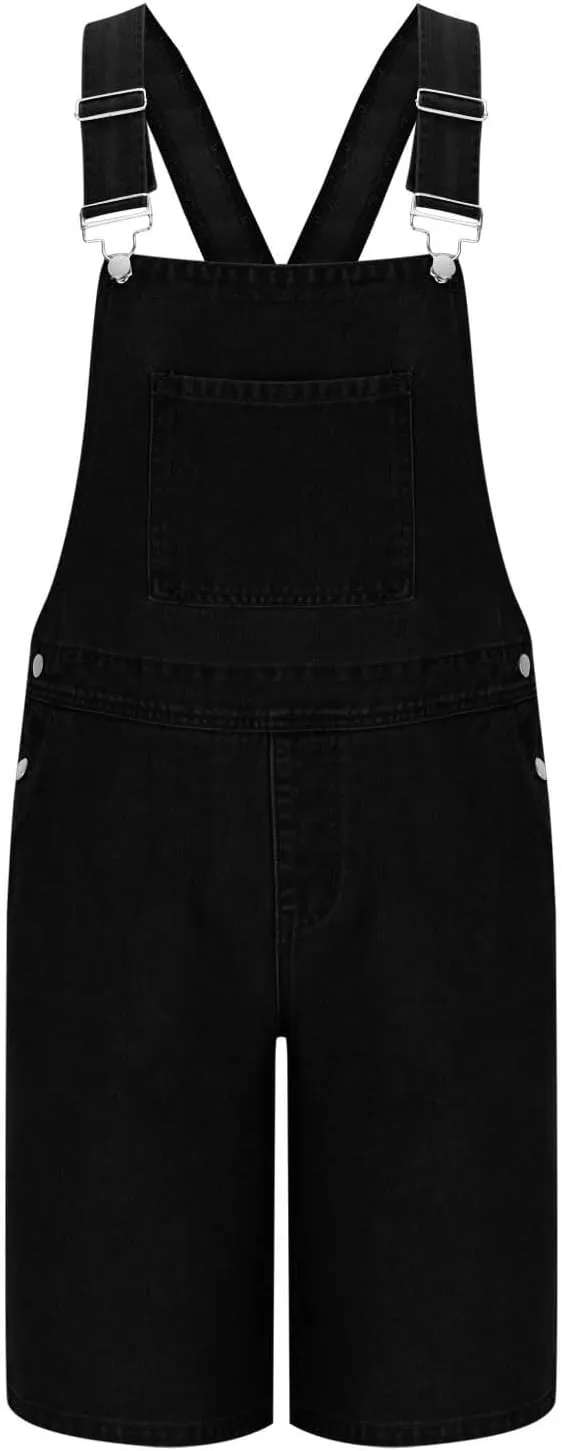 Mens Denim Overalls Slim Fit Casual Bib Pants Jumpsuit Summer Jeans Slim Fit Shorts Cargo Rompers with Pockets