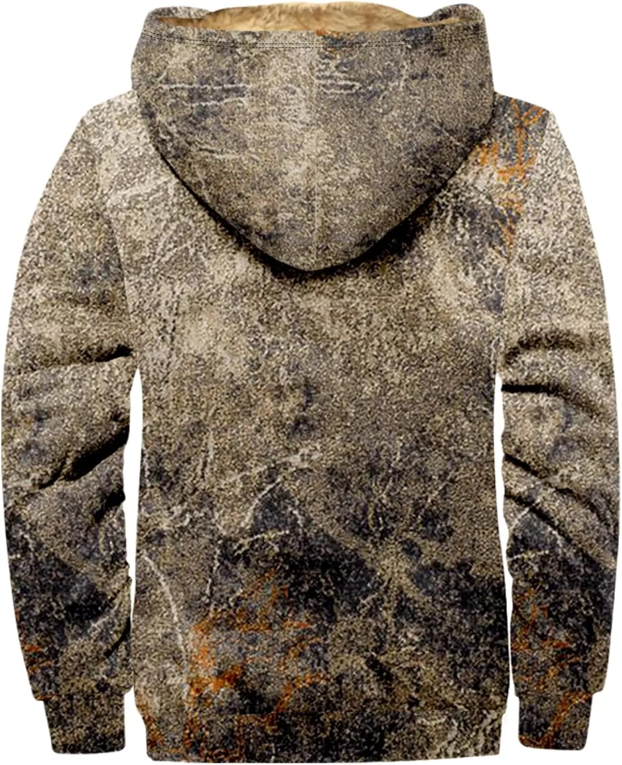 Mens Hoodies Zip Up Winter Fleece Lined Graphic Jacket Tie Dye Cool Heated Coat Big And Tall Thermal Workout Outwear