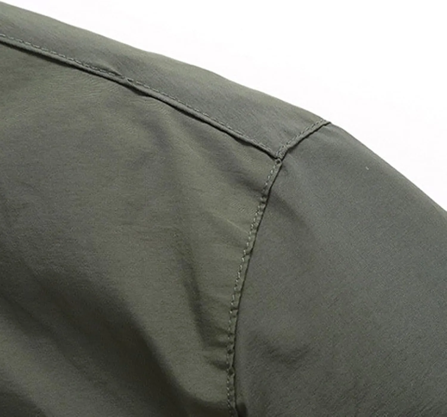 Mens Lightweight Windbreaker Waterproof Rain Jacket Full Zip Up Outdoor Light Coat with Detachable Hood