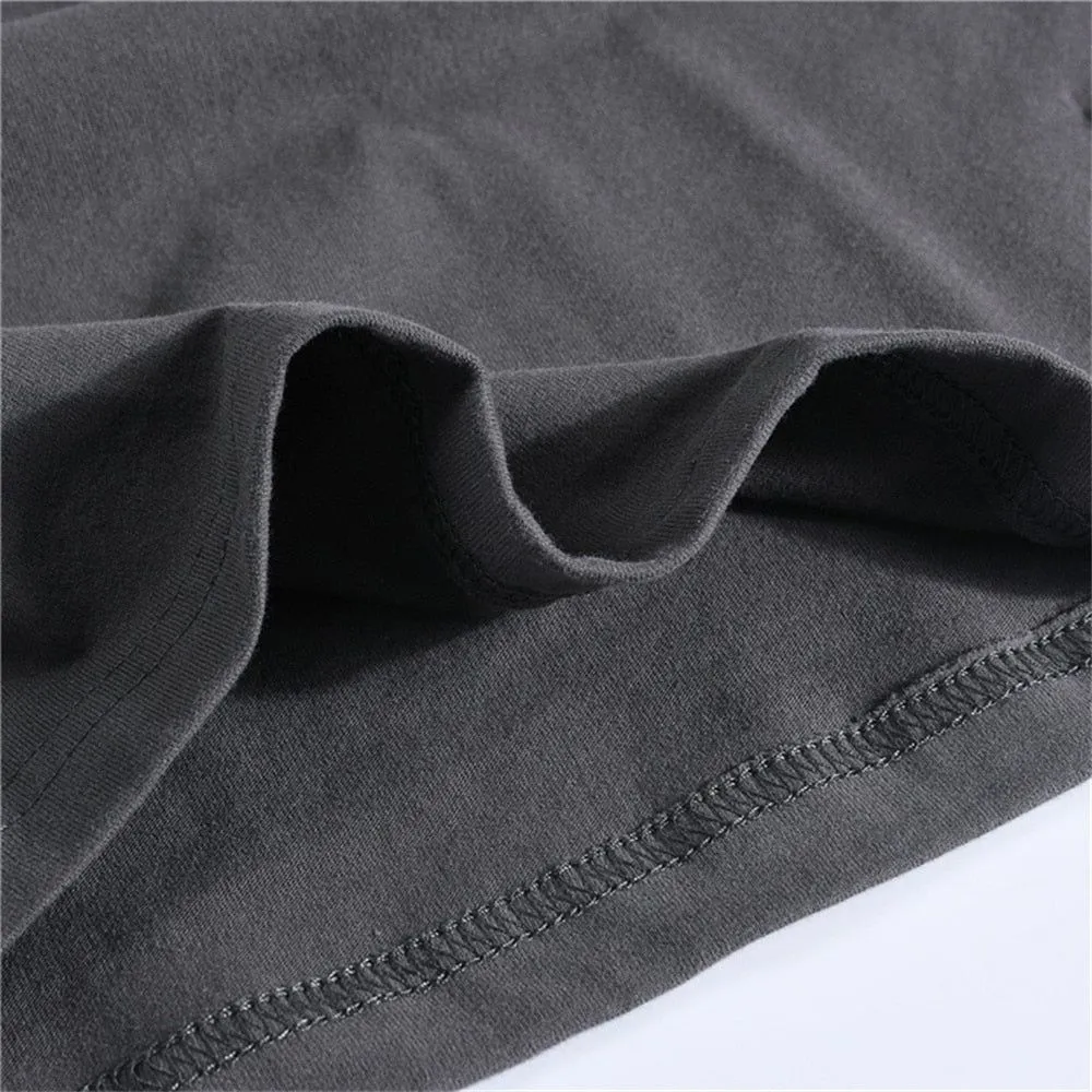 Men's Long Sleeve Cotton T-Shirt Solid Colors