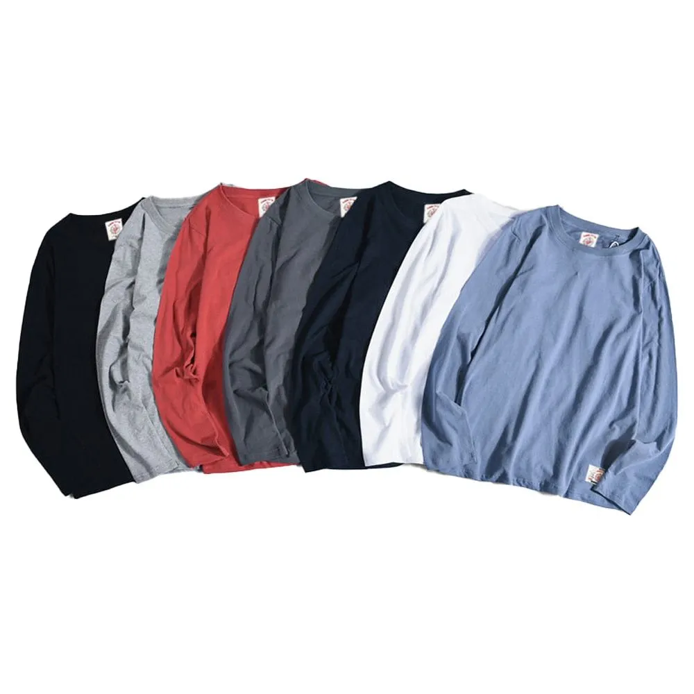 Men's Long Sleeve Cotton T-Shirt Solid Colors