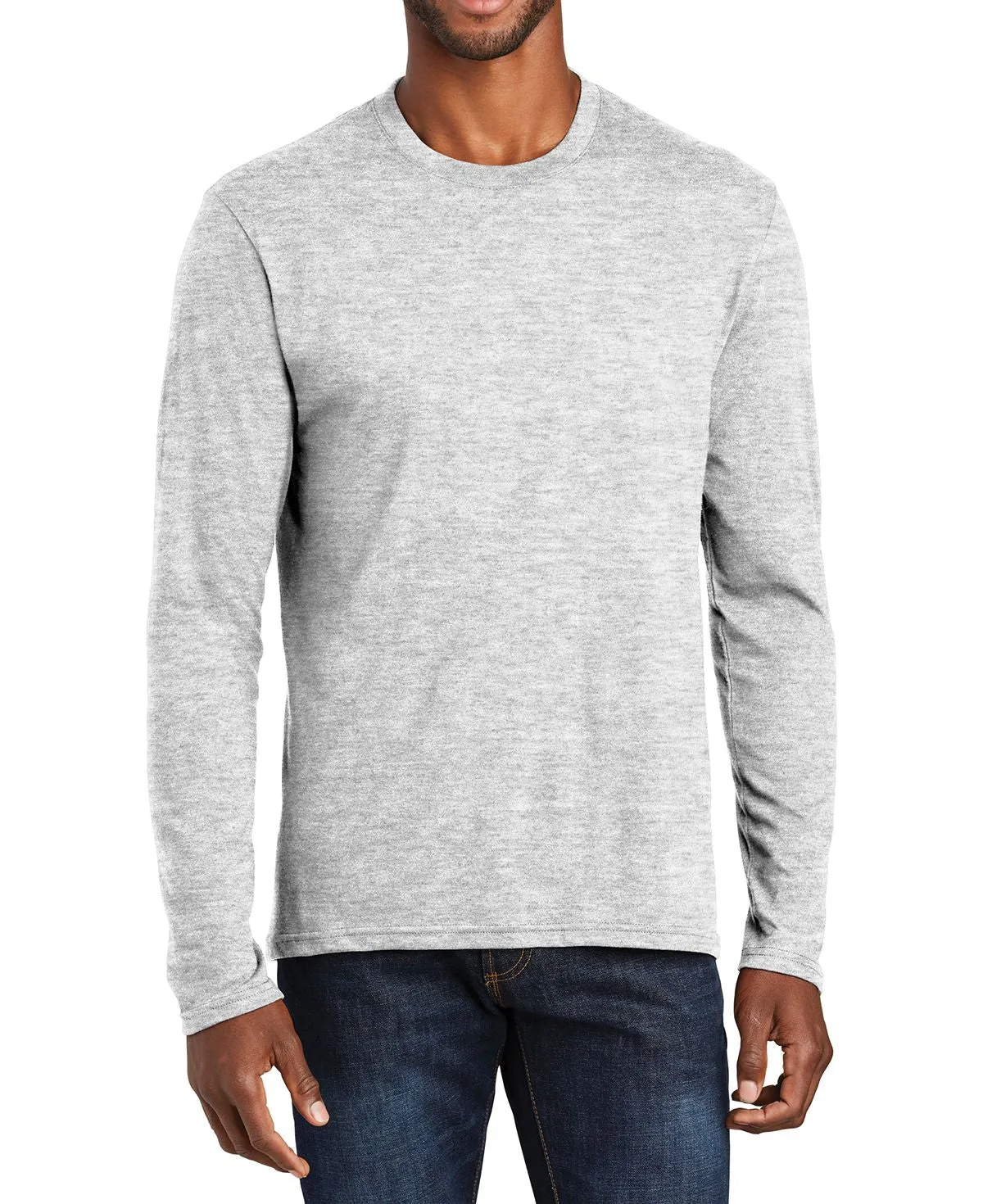 Men's Long Sleeve Fan Favorite Blend Crew Neck T-Shirt