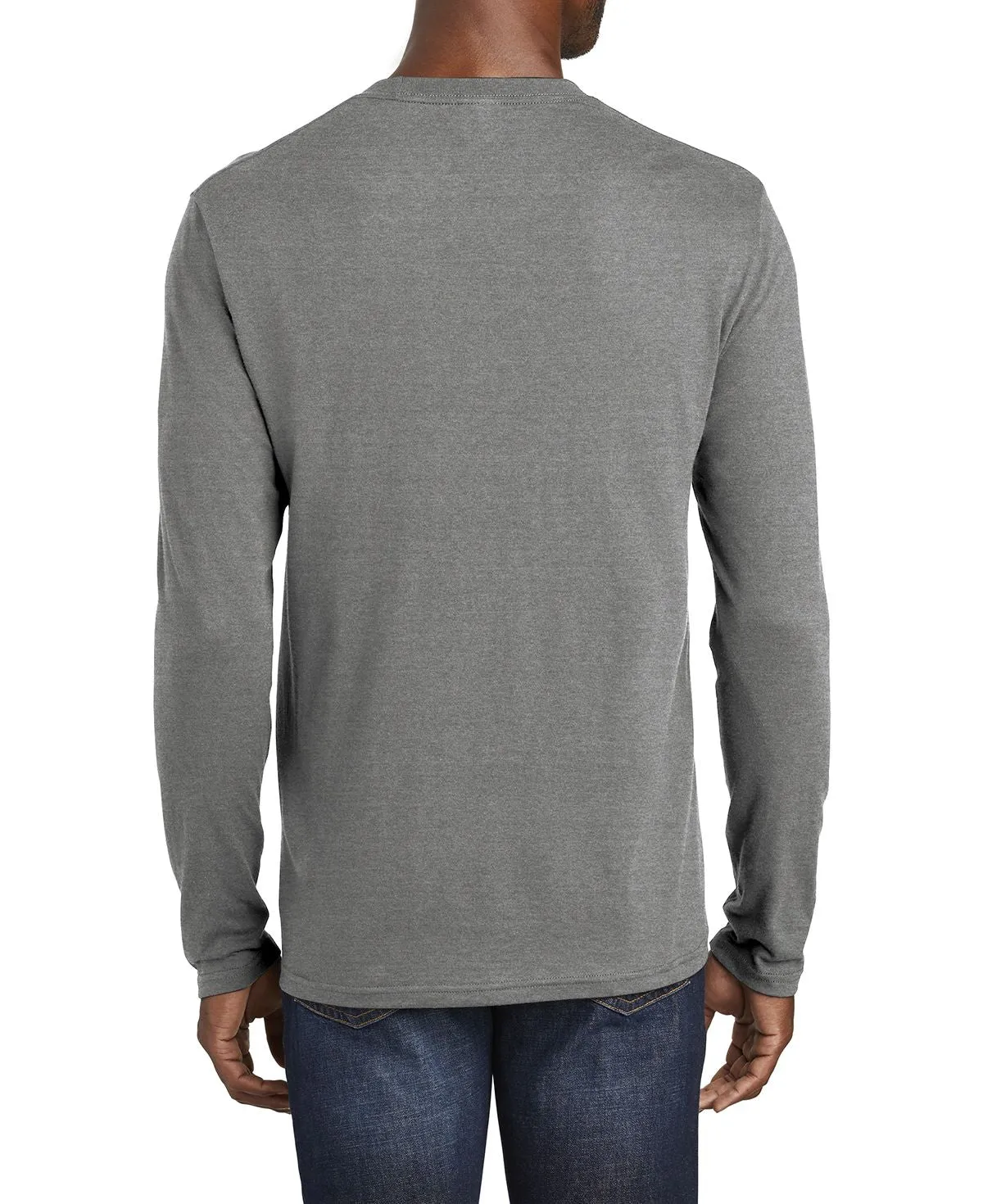 Men's Long Sleeve Fan Favorite Blend Crew Neck T-Shirt