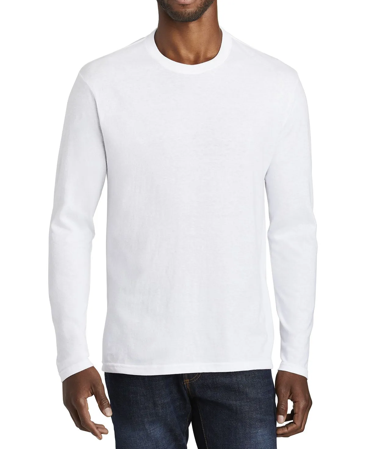 Men's Long Sleeve Fan Favorite Blend Crew Neck T-Shirt