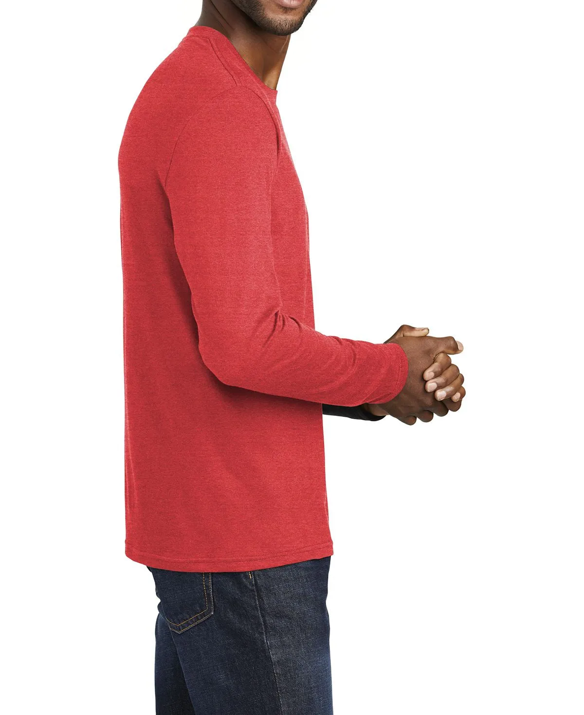 Men's Long Sleeve Fan Favorite Blend Crew Neck T-Shirt