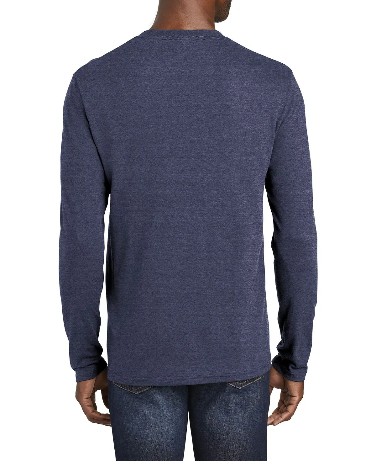 Men's Long Sleeve Fan Favorite Blend Crew Neck T-Shirt
