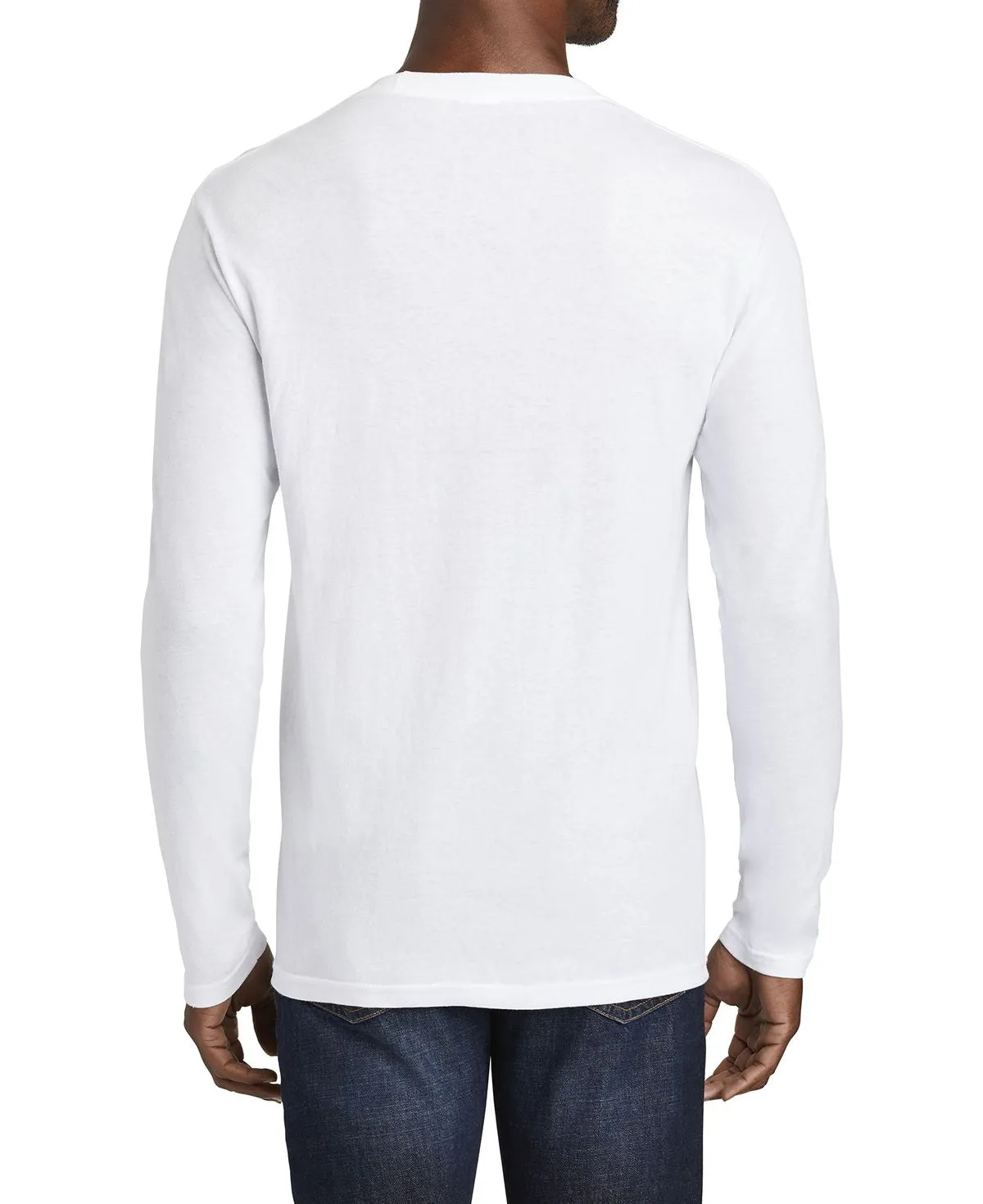 Men's Long Sleeve Fan Favorite Blend Crew Neck T-Shirt