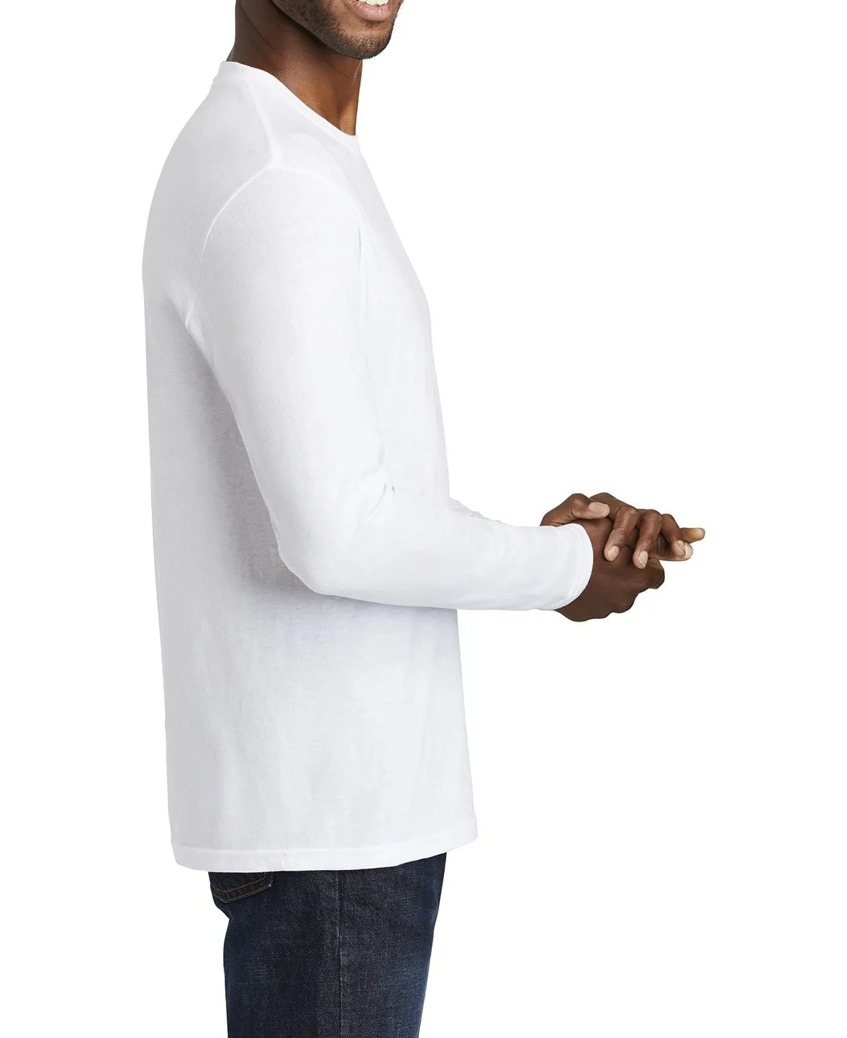 Men's Long Sleeve Fan Favorite Blend Crew Neck T-Shirt