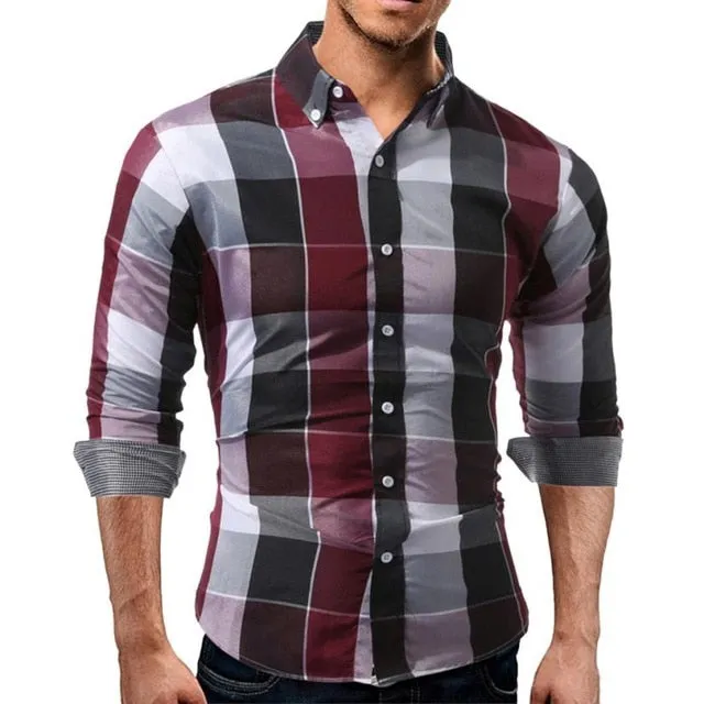 Men's Long Sleeve Pullover Casual shirts