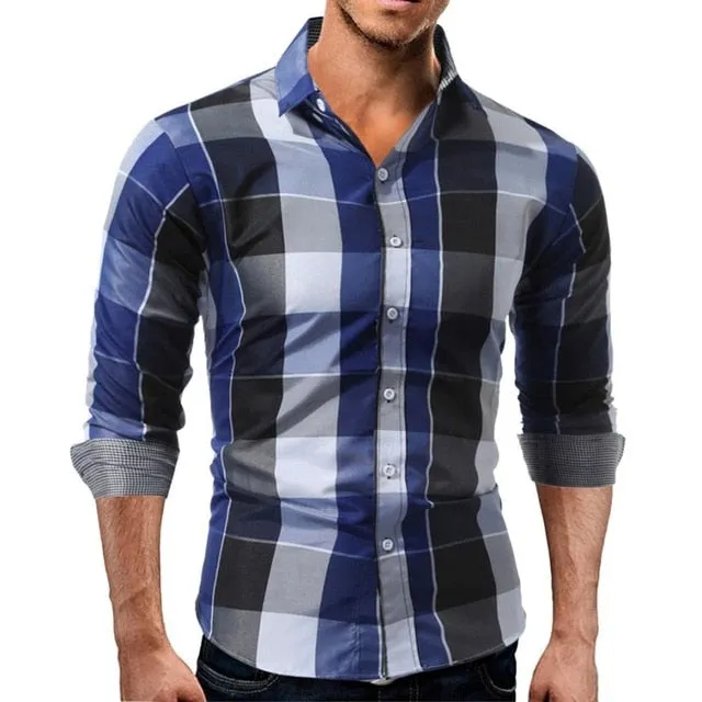 Men's Long Sleeve Pullover Casual shirts
