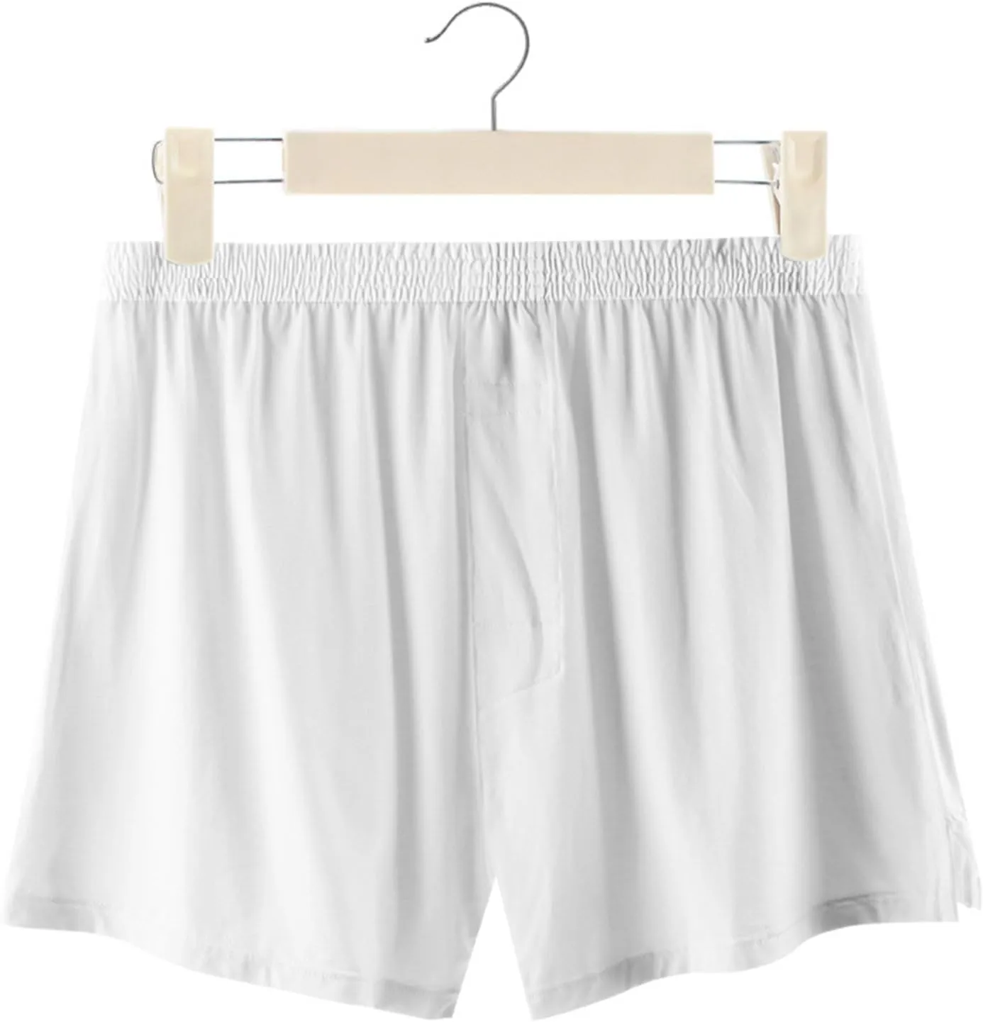Men's Lounge Shorts Breathable Soft Lightweight Simple Active Shorts Sleep Bottoms Silk Boxers - Breathable