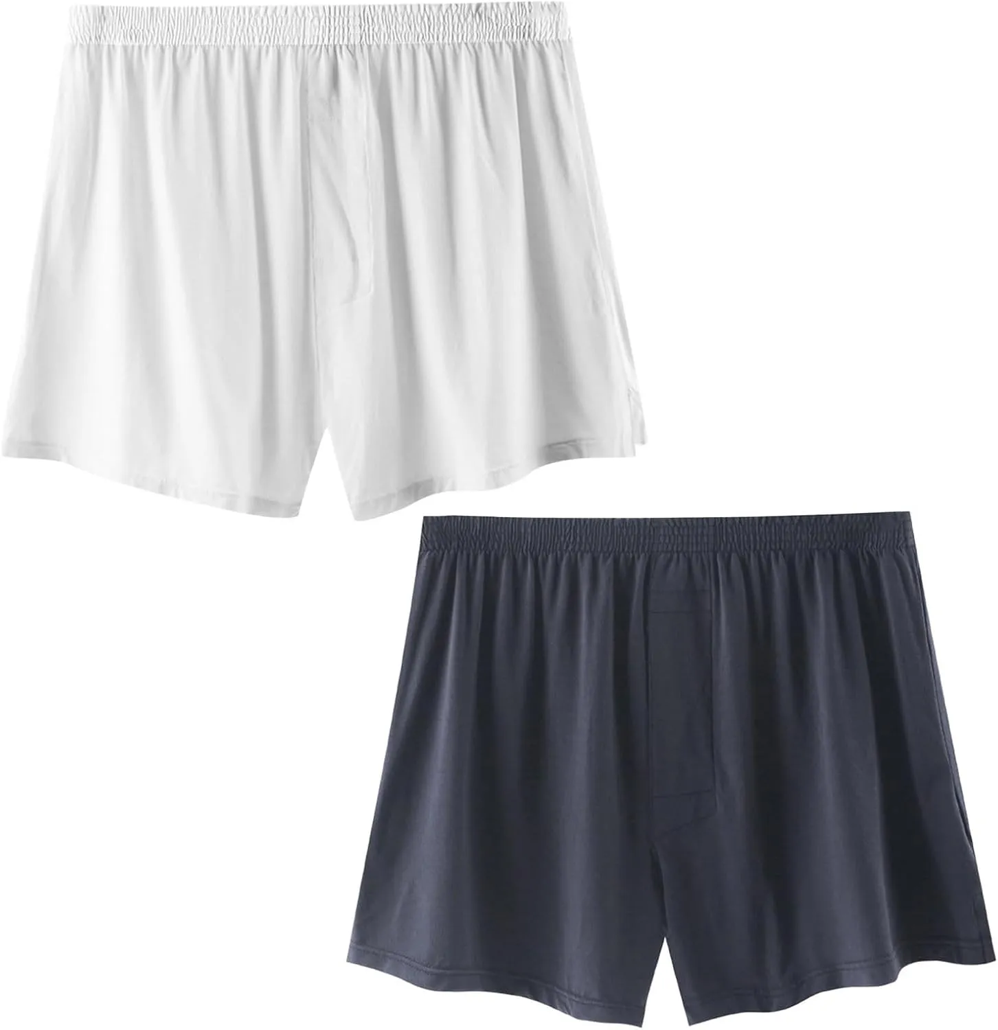 Men's Lounge Shorts Breathable Soft Lightweight Simple Active Shorts Sleep Bottoms Silk Boxers - Breathable
