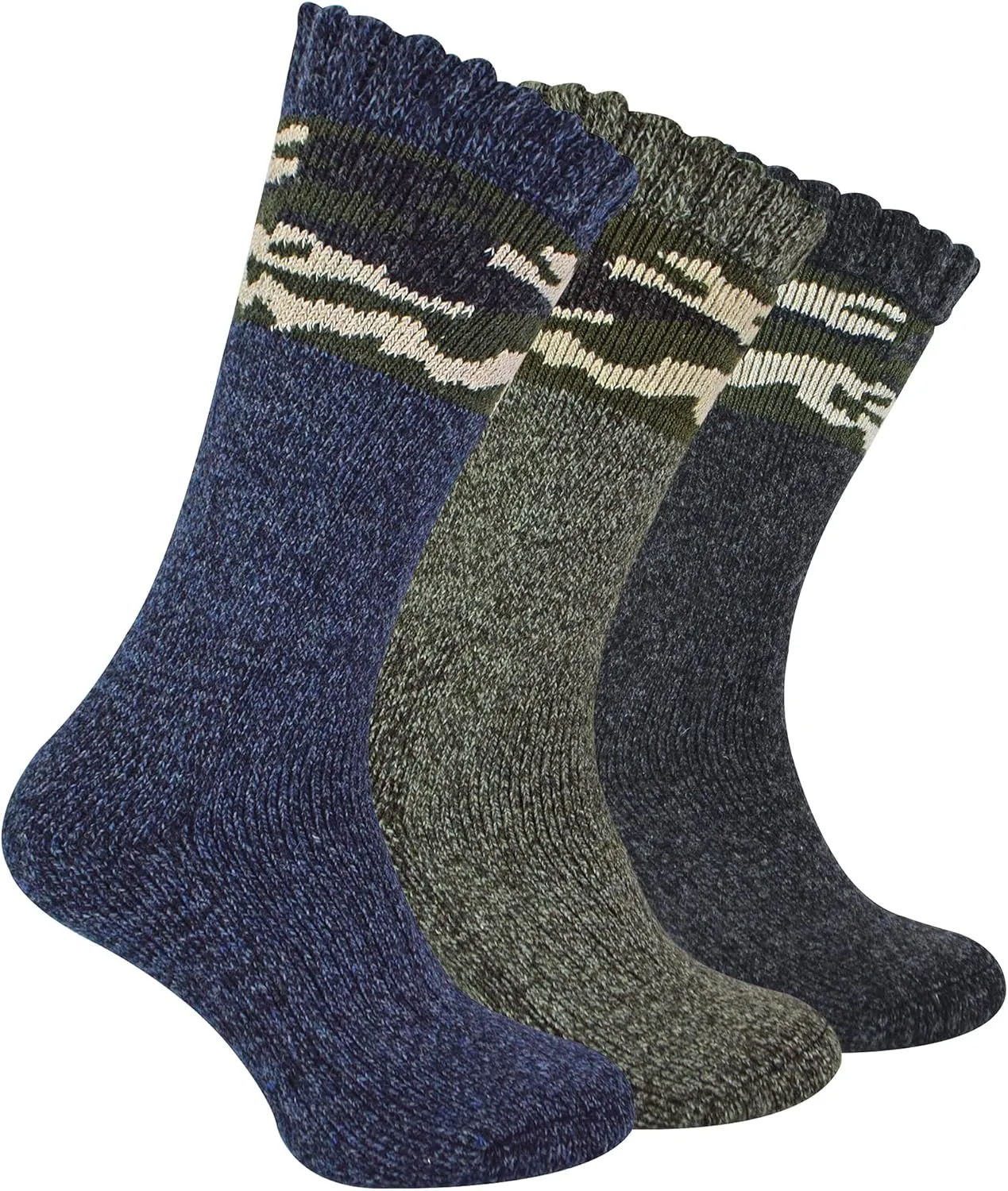 Mens Merino Wool Socks | Sock Snob | Warm Thick Knitted Boot Socks For Hiking
