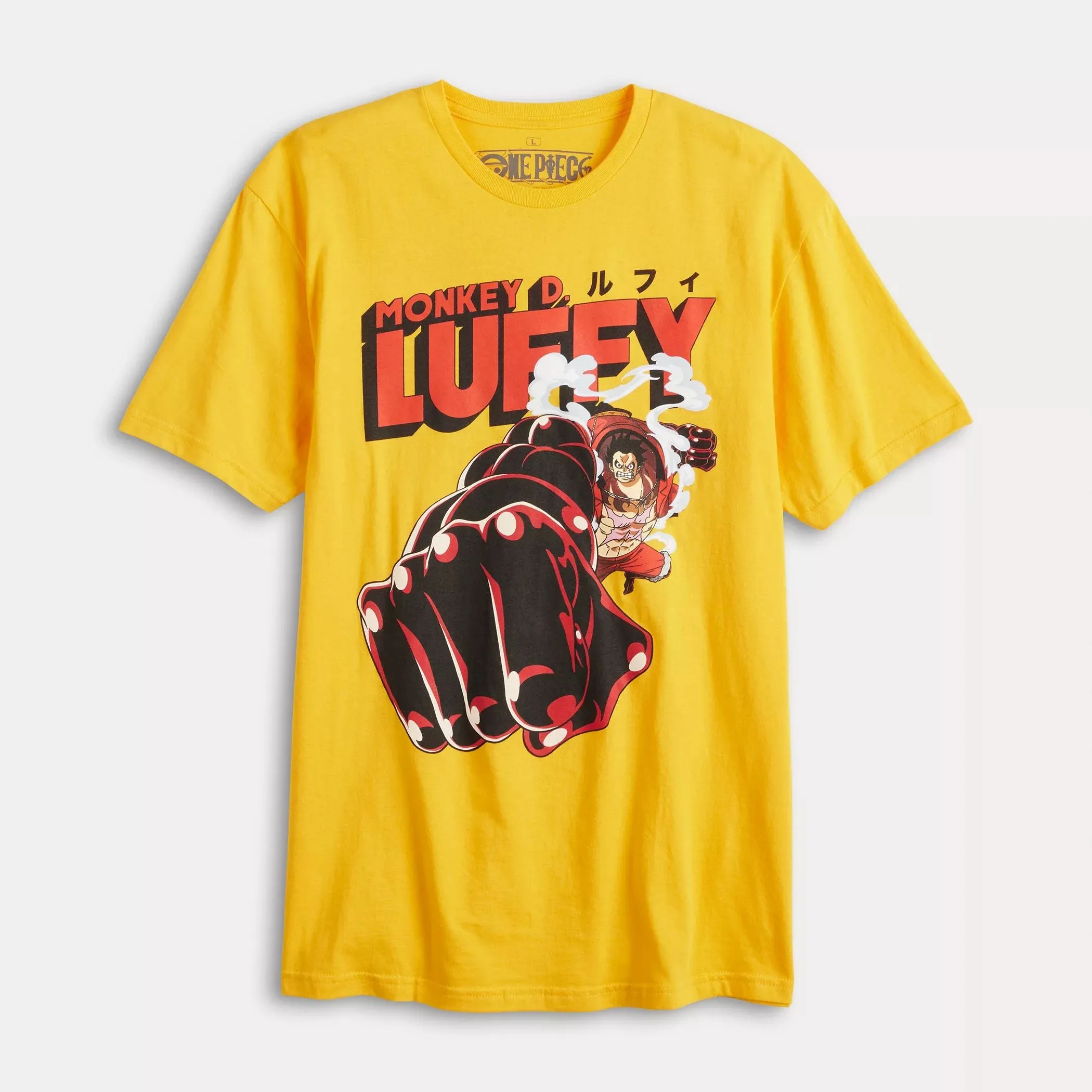 Men's Monkey D. Luffy Licensed Character Graphic One-Piece T-Shirt