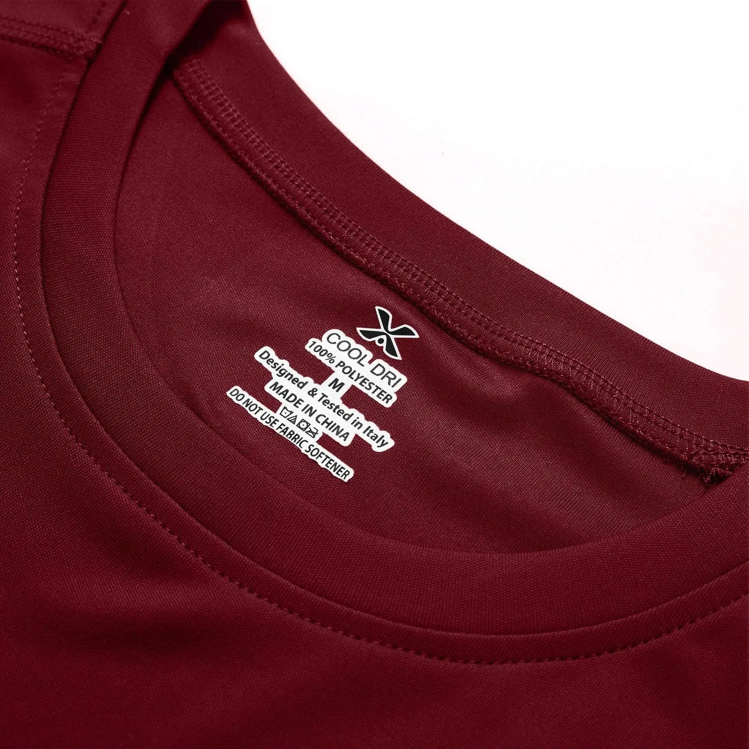 Mens Quick Dry Fit Mositure Wicking Athletic Performance T Shirt -Crewneck Outdoor Activewear Tops